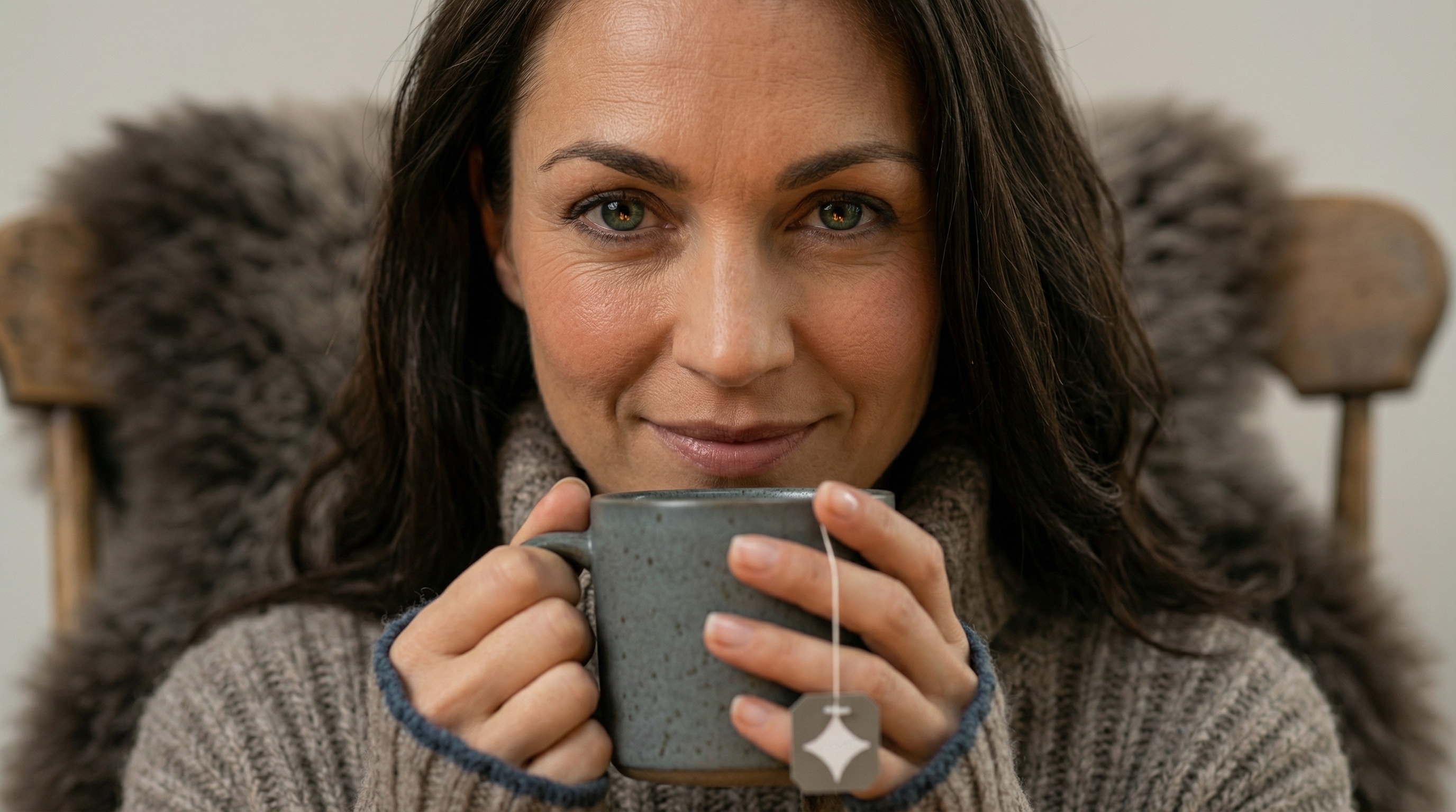 Drinking tea